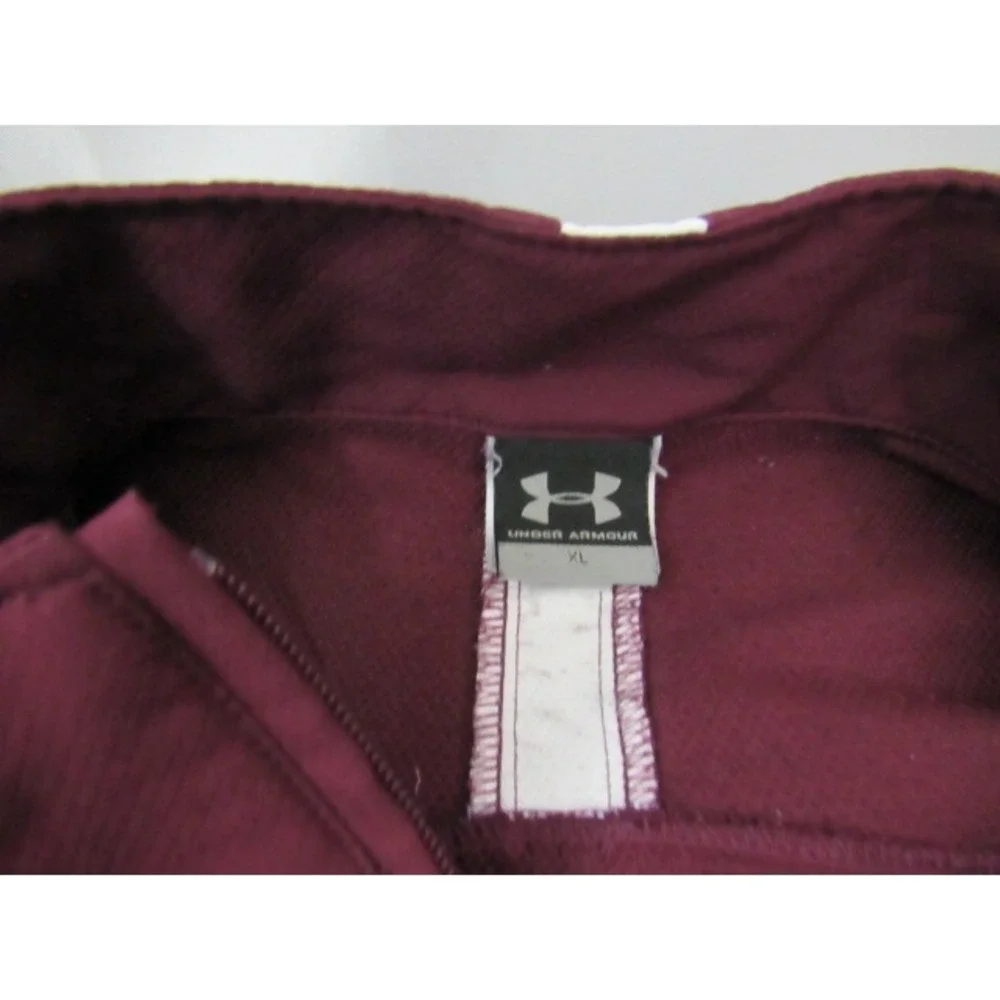 Mississippi St Bulldogs Under Armour Mens Full Zip‎ Red Sz XL Training Jacket